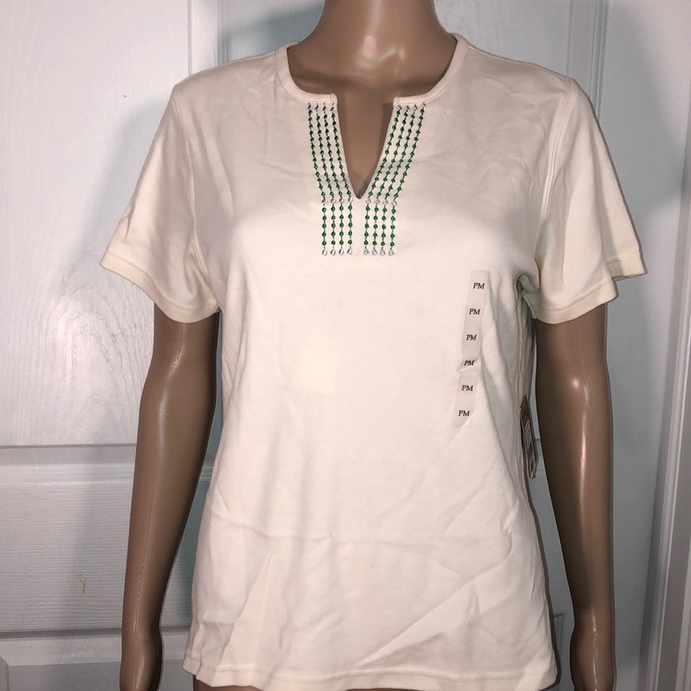 Coral Bay Ivory Top. NWT.  PM